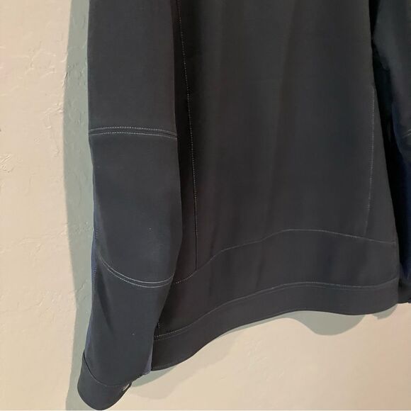 Kuhl Impakt Full Zip Water Repellent Fleece Lined Jacket Gray Navy Men's Large - Picture 10 of 14